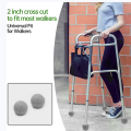 NXFDSIOZ 8 PCS Precut Walker Tennis Ball for Furniture Legs and Floor Protection, Heavy Duty Long Lasting Felt Pad Covering,Grey. 