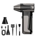 Mini Air Duster 52m/s 130000RPM Turbofan Adjust Speed Dust Removal Snow Whiz Led Turbo Blower Dust Blower Powerful High Power Jet Fan Car Cleaning. 