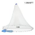 Easy Throw 6/8/10/12/16FT Net Bait Fishing Cast Fishing Net Fish Mesh Hand Cast. 
