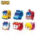 School bus Q change watch cartoon transformation children's toy boy Goethe school bar fire captain full set. 
