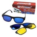 Magic Vision 3 in 1 Quick Change Magnet Lenses Frame Sunglasses. 