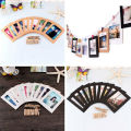 Pistto 40 Pcs Paper Frame With Clips Diy Kraft Paper Picture Frame Hanging Wall Photo Album 2M Rope Home Decoration Craft. 