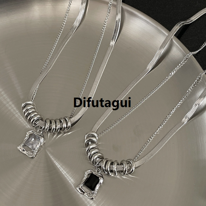 Difutagui%20Punk%20Hip%20Hop%20Double%20Layer%20Square%20Zircon%20Pendant%20Necklace%20For%20Luxury%20Women%20Men%20Vintage%20Gothic%20Sweater%20Necklace%20Y2K%20Jewelry%20Party%20-%20Image%206
