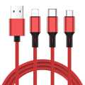 Joyroom S-L422 Red Prime  3 In 1 Charging Cable. 