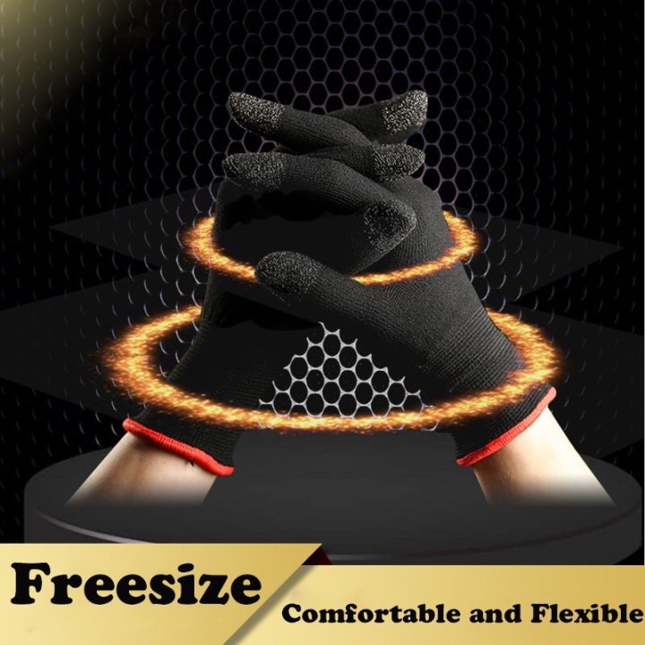 Anti-Sweat Touch Screen Gaming Finger Sleeve Full gloves PUBG COD Call of duty Mobile legends state of survival