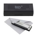 SRIWEN 10 Holes 20 Tone G Key Harmonica Blues Musical Instrument Diatonic Harp with Storage Box Red. 