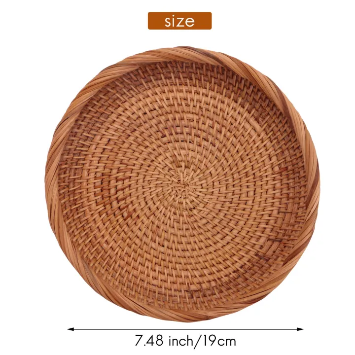 NAMUNY%202%20Pack%20Rattan%20Woven%20Storage%20Basket,Bread%20Basket%20Display%20Basket%20Fruit%20Candy%20Cake%20Tray,for%20Keys,Wallet,Cell%20Phone(7.5Inch)%20-%20Image%205