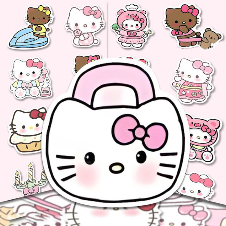 100PCS%20Sanrio%20Series%20Hello%20Kitty%20Stickers%20Cute%20Multi-purpose%20DIY%20Stickers%20Waterproof%20Decorative%20Refrigerator%20Computer%20StickerNIUMAO%20-%20Image%203