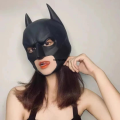 Douyin Party Makeup Halloween Cosplay Headwear Mask Batman Latex 2024 New Batman Bar Same Style. 