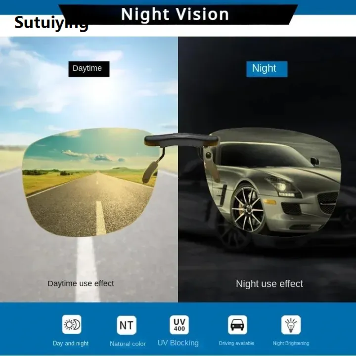 Sutuiying%20Square%20Clip%20on%20Sunglasses%20Women%20Polarized%20Black%20Lens%20UV400%20Night%20High%20Quality%20Vision%20Driving%20Men%20Goggles%20Clips%20Anti%20Glare%20Vintage%20Glasses%20-%20Image%204