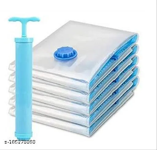 Pack%20of%205%20Reusable%20Ziplock%20Vacuum%20Storage%20Space%20Saver%20Bags%20with%20Travel%20Hand%20Pump%20for%20Clothes%20%7C%20Vaccum%20Storage%20Space%20Saver%20Bag%20-%20Image%202
