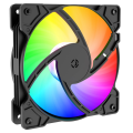 Sojhoop 12cm Chassis Cooling Fan 4P Interface Chassis Fan Computer Chassis Cooling Colorful Lights Mute Multi-Function Fan,1 Set. 