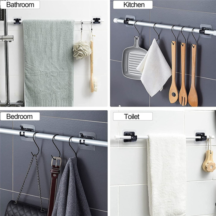 8%20PCS%20Self%20Adhesive%20Curtain%20Rod%20Bracket%20No%20Drill%20Curtain%20Rods%20Brackets%20Storage%20Hooks%20Clamp%20-%20Image%202