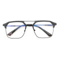 Blue Ray Cut & Changeable Glass Using Mobile TV And Laptop Black Metal Frame Glass For Men. 