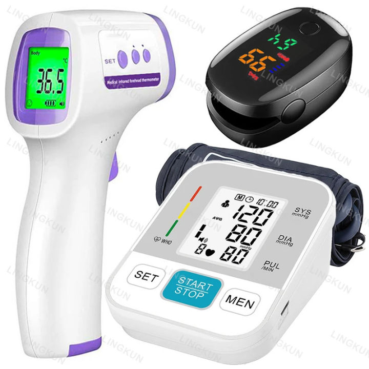 Burstometry Meter Digital Arm Blood Pressure Test Kit Cuff Sensor Monitor BP Automatic ...