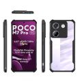 Poco M7 Pro(5g) Ipaaky Back Transparent Semi Hard Border Cover. 