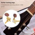 6 Pcs Locked String Tuning Pegs Key Tuners Machine Heads for Acoustic Electric Guitar Lock Guitar Accessories(6R). 