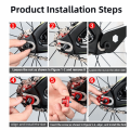 2PCS Durable Aluminum Alloy Bicycle Chain Tensioner Single Speed Easy Installation Chain Tensioner Adjuster Lightweight Stable Bike Chain Fastener Bicycle Repair. 