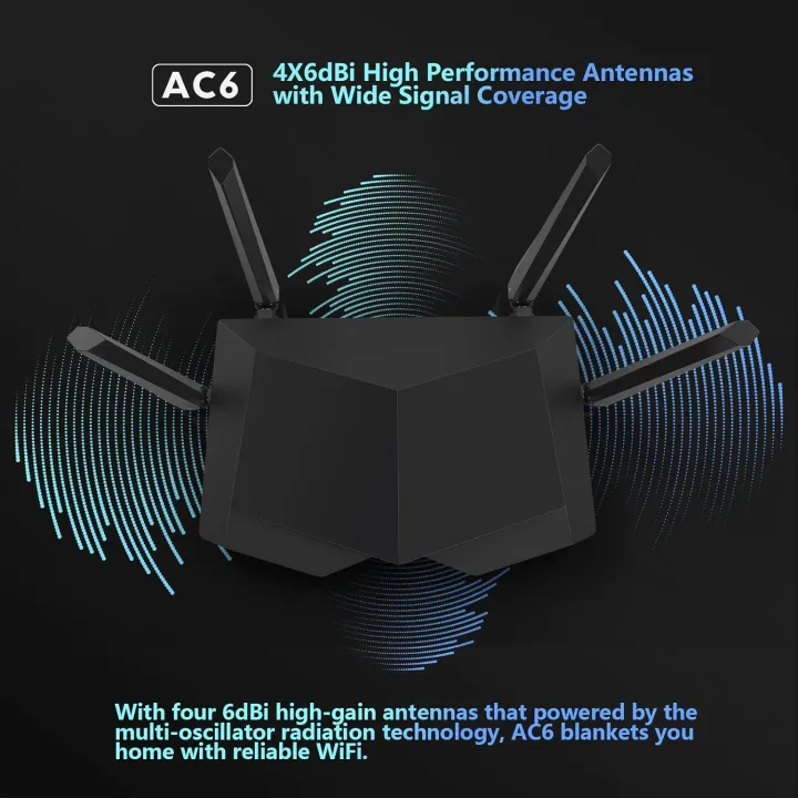 Tenda%20AC1200%20Smart%20Wi-Fi%20Router,%20High%20Speed%20Dual%20Band%20Wireless%20Internet%20Router%20With%20Smart%20APP,%204%20x%20100%20Mbps%20Fast%20Ethernet%20Ports%20AC6%20Black%20-%20Image%207