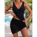 Womens Swim Skirt Bikini Sets. 