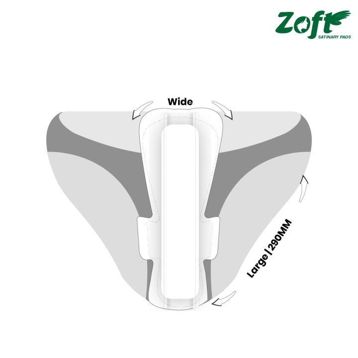 Zoft%20Daily%20Maxi%20Sanitary%20Pads%20-%20XL%20-%20290%20mm%20(Pack%20of%2010)%20-%20Image%206