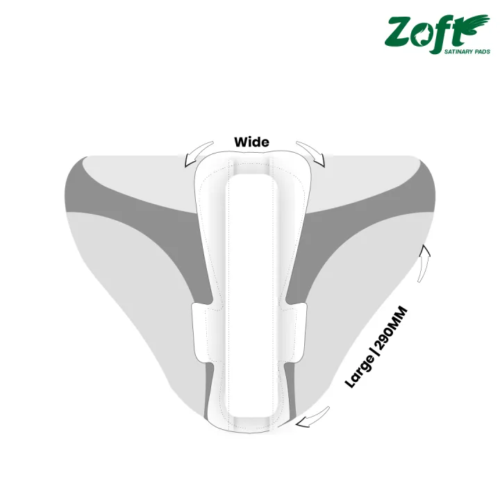 Zoft%20Daily%20Maxi%20Sanitary%20Pads%20-%20XL%20-%20290%20mm%20(Pack%20of%2010)%20-%20Image%206
