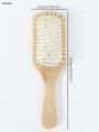 Sutuiying 1pc large square exfoliating hair brush, scalp massage hair brush, Hot Selling wooden air cushion comb, suitable for all hairstyles ﻿. 