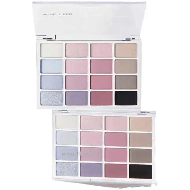 Eye%20Palette,%20Eyeshadow%20System,%20Color%20Saturation,%20Pearl%20Matte%20Eyeshadow%20Color,%2016%20Mugeeleen,%20Fine%20Glitter,%20Low%20Everyday%20Makeup%20-%20Image%205
