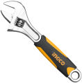 INGCO Adjustable Wrench: 8'' / 200MM CrV Slide wrench. 