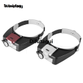 Difutagui Wenefang Sutuiying Head-Mounted Magnifier LED Illumination 1.5X 3X 8.5X 10X Helmet Luxury New style Fashion Style Magnifying Glass Jewelry Watch Maintenance Read Magnifier. 