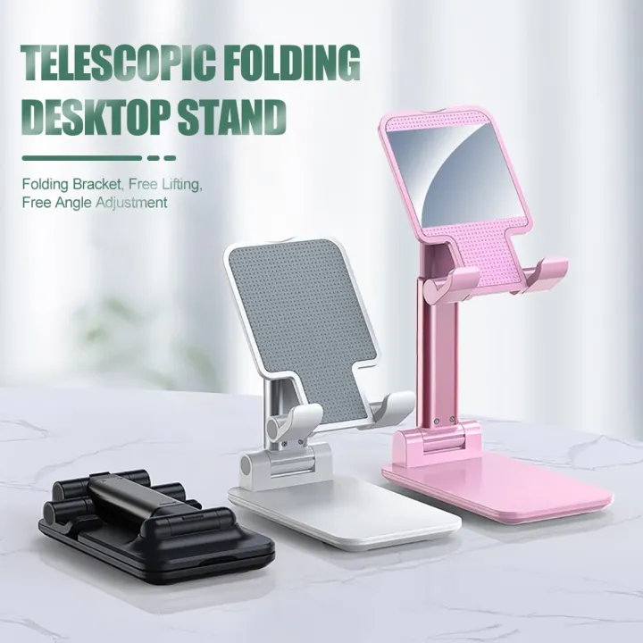 Cellphone%20Stand%20Foldable%20Desk%20Phone%20Holder%20Adjustable%20Mobile/Pad%20Stand%20with%20Non%20Slip%20Silicone%20-%20Image%203