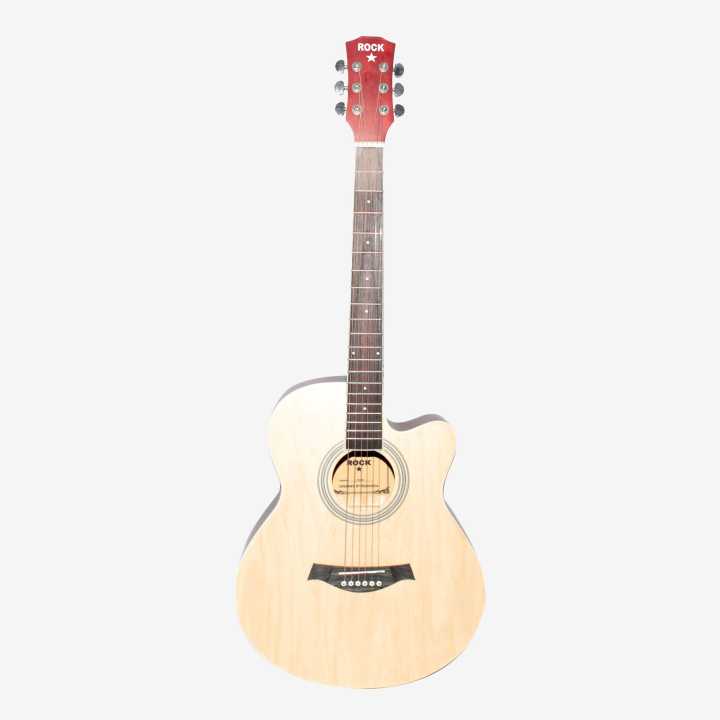 Rock Acoustic Guitar With Padded Bag/Capo/Pick & String Set
