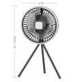 10000mAh Camping Fan Rechargeable Desktop Portable Air Circulator Wireless Ceiling Electric Fan with Power Tripod Easy Install Easy to Use. 
