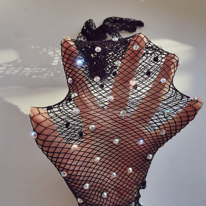 Elastic%20Rhinestones%20Mesh%20Full%20Finger%20Gloves%20Flash%20Fishing%20Net%20Punk%20Nightclub%20Cosplay%20Long%20Gloves%20-%20Image%205