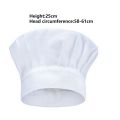 Catering Services Accessories Adjustable Mushroom Caps Washable Durable Chef Cap White Resuable Cook Hats Restaurant. 