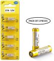 Alkaline Battery 12V 27A Battery For Alarm/Fan/Car Remote/ Door Bell/Toys- 5 PIECES (Non Rechargeable). 
