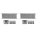 OYPFXMI 2X Car Trunk Organizer Net Protection Pickup Truck Bed Cargo Mesh Net Cargo Storage Netting Divider Accessories. 