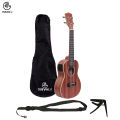 Manaslu Danfe 24 Inch Concert EQ Ukulele With Package. 