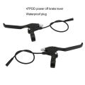 1 Pair Durable Aluminum Alloy Electric Bike Brake Lever Waterproof Plug Black Bicycle Brake Handle 3 Pin Brake Handle Mountain Bike. 