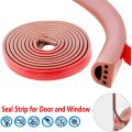 6M D/I Type Self-adhesive Silicone Rubber For Door Window Weather Stripping Sealing Strip Draught Excluder. 