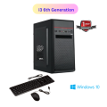 Desktop Computer CPU Set i3 6th Generation, 8GB RAM, 256GB SSD. 