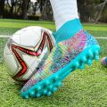 Men's Football Boots Cleats FG Soccer Cleats Athletic Hightop Shoe Competition/Training. 