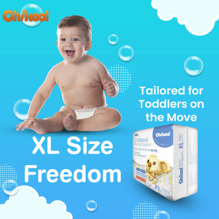 Chikool%20Superior%20Tape%20Diaper%20XL%2018%20Pieces%20Single%20Pack-%20Korea%20-%20Image%203