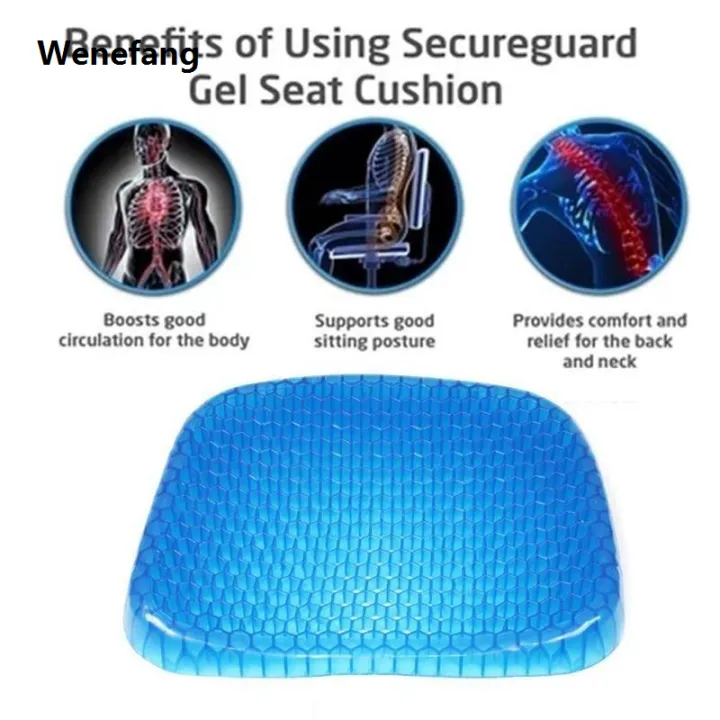 Wenefang%20Car%20Pillow%20Office%20Cooling%20Pad%20Egg%20Sitter%20Gel%20Flex%20New%20style%20Seat%20Cushion%20Soft%20Silicone%20Honeycomb%20Design%20-%20Image%205