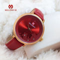Millenium MW58112 Elegant waterproof Floral Design Quartz Watch for Women - Red. 