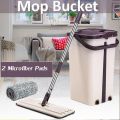 SCRATCH Cleaning Mop with Bucket Hands-Free Microfiber Flat Spin Mop System 360° Flexible Head. 