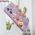 Jizetin for Realme 9 Pro / OnePlus Nord CE 2 Lite 5G Back Cover Wrist Strap Funny SpongeBob Candy Color Crashproof Phone Cases. 