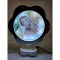 Sparking Magic Mirror And Photo Frame 2 in 1 With led light (Flower Shape). 