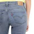 Levi's Mid Rise 712 Slim Straight Fit Jeans For Women A4122-0000. 