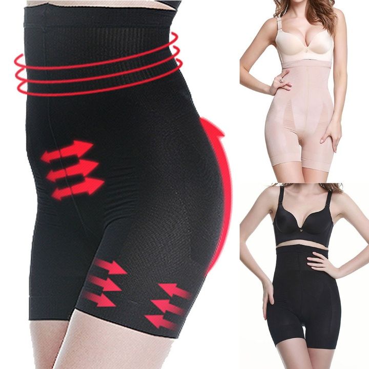 Women's%20High%20Waist%20Shapermint%20Shapewear%20Shaper%20Shorts%20-%20Slimming%20Body%20Shaper,%20Tummy%20Control,%20Breathable%20Microfiber,%20Comfortable%20Cotton%20Gusset%20-%20Image%204